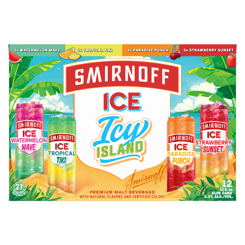 Smirnoff Ice Icy Island Variety Pack 12pk 12oz Cans
