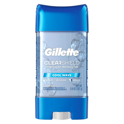 Gillette Clear Gel Antiperspirant and Deodorant for Men Wild Rain Scent 3.8oz