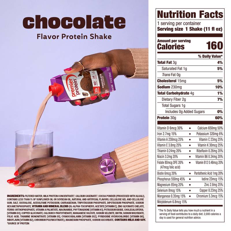 Premier Protein 30g Chocolate Protein Shake 4pk 11oz Ctn