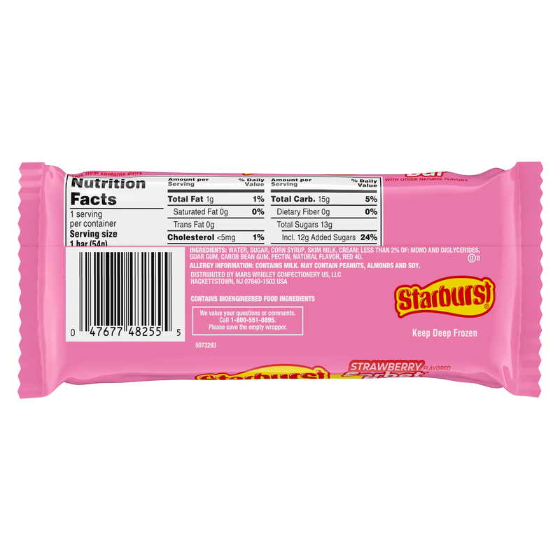 Starburst Strawberry Sorbet Bar 1ct