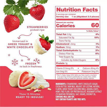 Tru Fru Frozen Greek Yogurt Strawberries 8oz