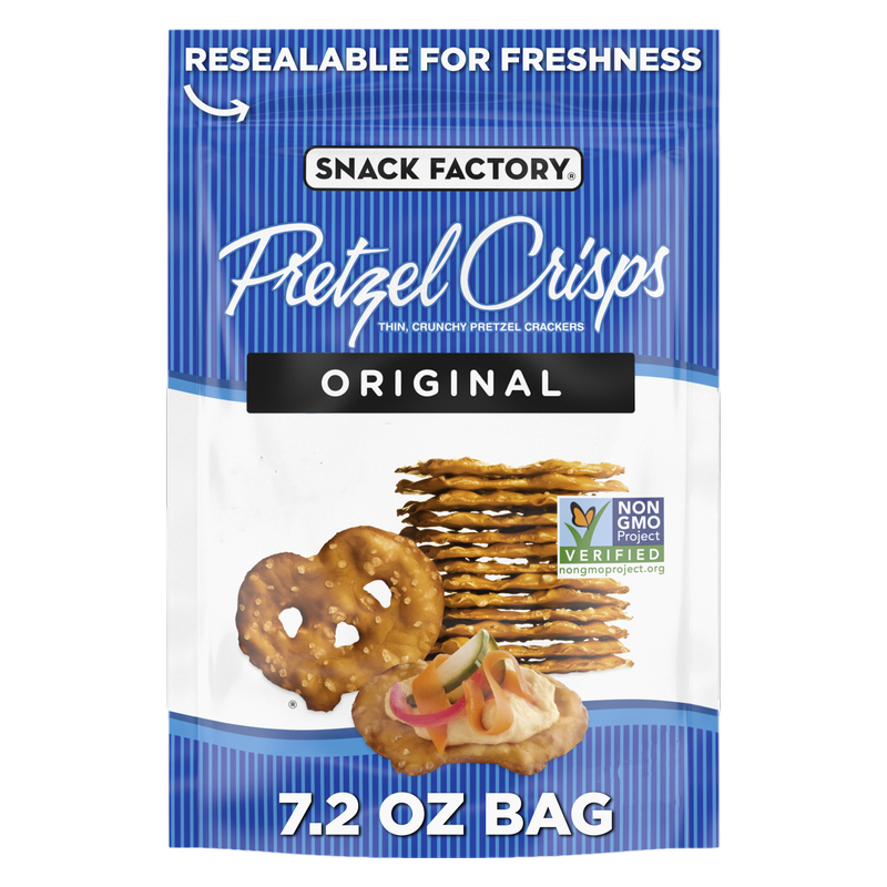 Snack Factory Original Pretzel Crisps, 7.2oz - Snack Factory – BevMo!