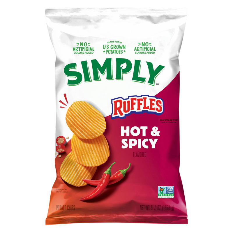 Simply Ruffles Hot & Spicy 5.5oz 