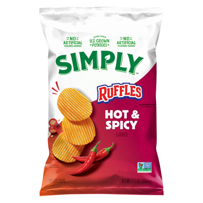 Simply Ruffles Hot & Spicy 5.5oz 