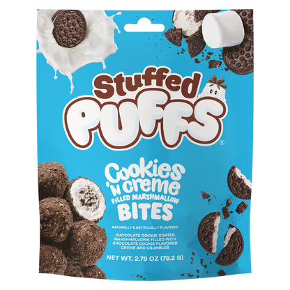 Stuffed Puffs Big Bites Cookies n Crème 6.5oz