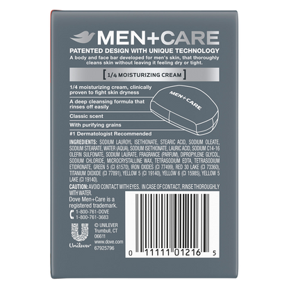Dove Men Deep Clean Moisturizing Body & Face Bars 2ct