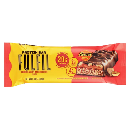 FULFIL Chocolate Peanut Butter made with REESE'S Peanut Butter Protein Standard Bar, 1.94oz