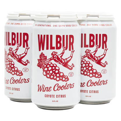 Wilbur Wine Coolers Coyote Citrus 4pk 12oz Cans