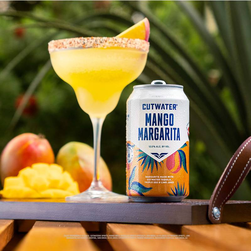 Cutwater Tequila Mango Margarita 4pk 12oz Cans 12.5% ABV – BevMo!