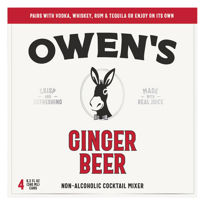 Owen's Ginger Beer 240ml 4pk Can