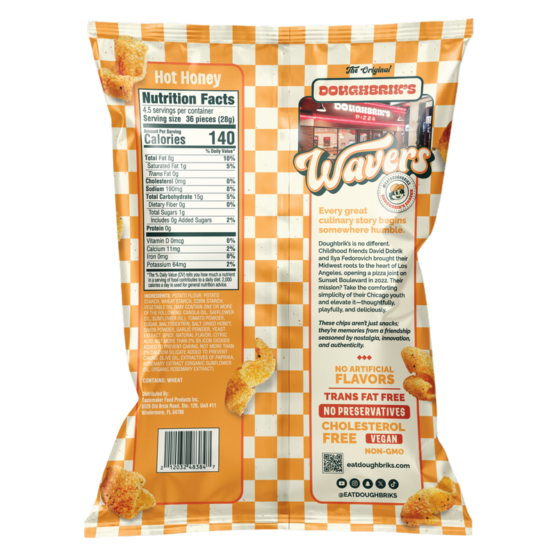 Doughbrik's Original Wavers Hot Honey, 4.5oz