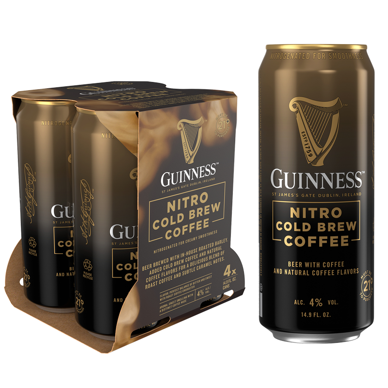 Guinness Nitro Coffee 4pk 14.9oz Can 4.0% ABV