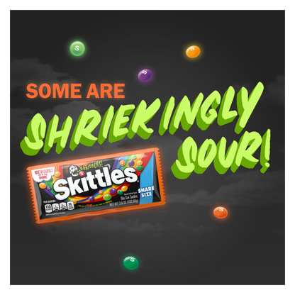 Skittles Shriekers Candy Share Size 3.6oz