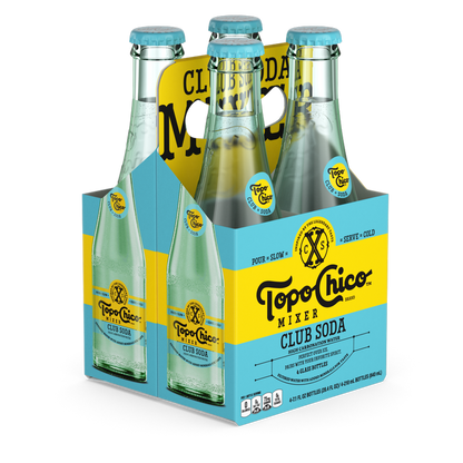 Topo Chico Mixer Club Soda 4pk 7.1oz Glass Bottle