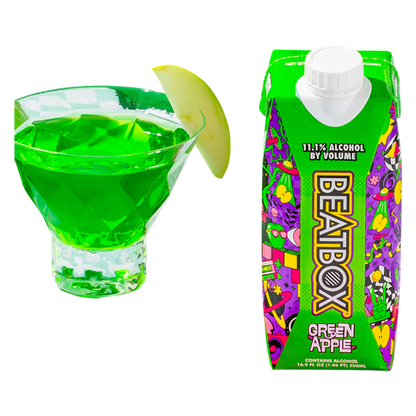 Beatbox Green Apple 500ml 11.1% ABV Wine Party Punch