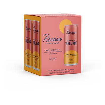 Recess Grapefruit Paloma Mocktail 4pk 12oz Can