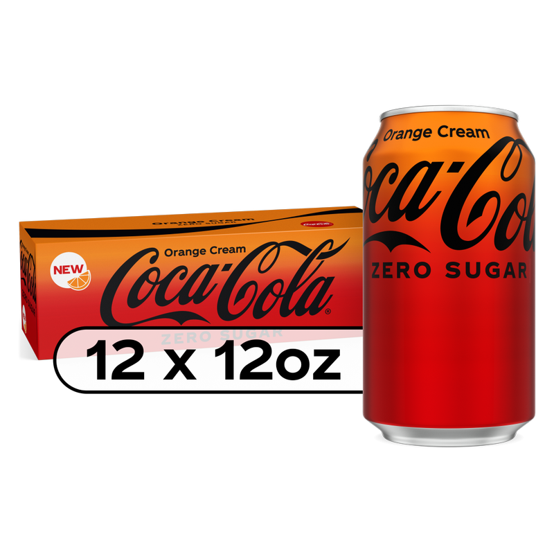 Coca-Cola Orange Cream Zero Sugar 12pk 12oz Can