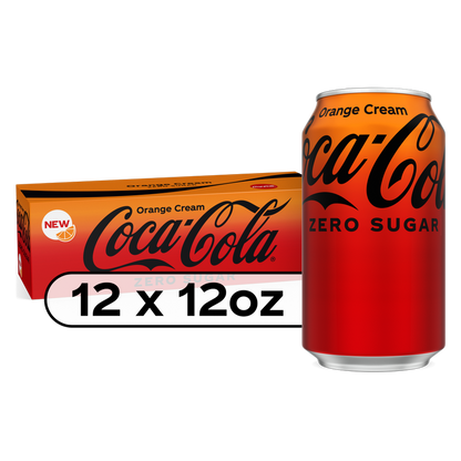 Coca-Cola Orange Cream Zero Sugar 12pk 12oz Can