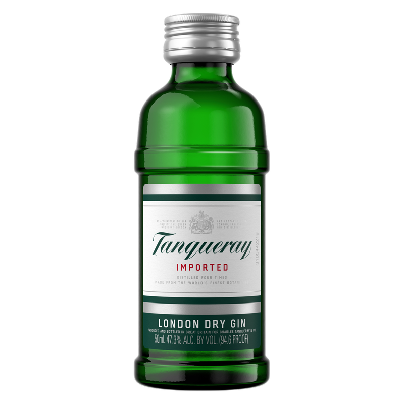 Tanqueray London Dry Gin, 50 mL (94.6 Proof)