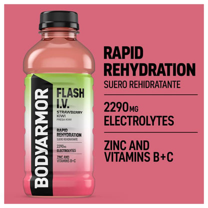 BODYARMOR FLASH I.V. Strawberry Kiwi 20oz Btl