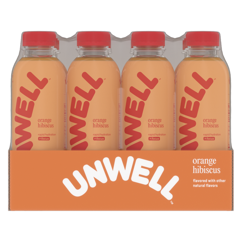 Unwell Orange Hibiscus Hydration Drink 12pk 16.9oz Btl- XL