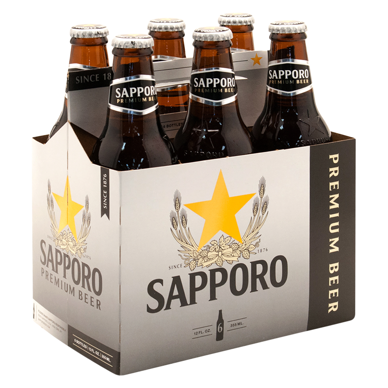 Sapporo Premium Beer 6pk 12oz BTL 4.9% ABV - Sapporo – BevMo! Sapporo Premium Beer 6pk 12oz BTL 4.9% ABV - Sapporo – BevMo!