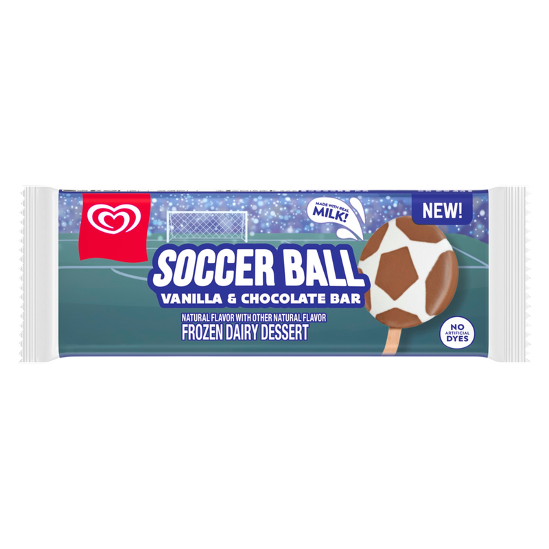 Popsicle Soccer Ball Ice Cream Bar 1ct