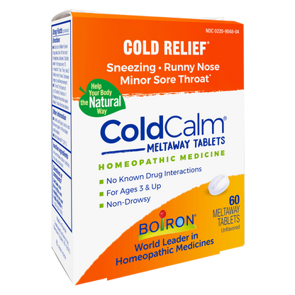Boiron ColdCalm Tablets for Relief of Common Cold, Non-Drowsy, 60 Count