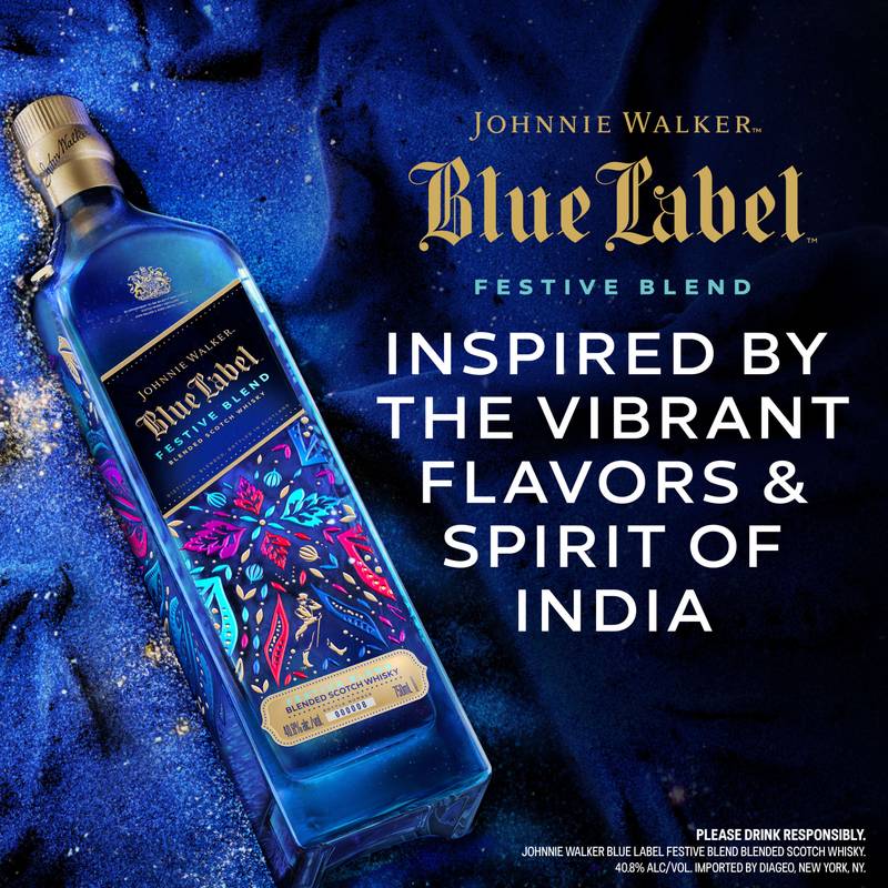 Johnnie Walker Blue Label Festive Blend Limited Edition Design 2026, 750 mL