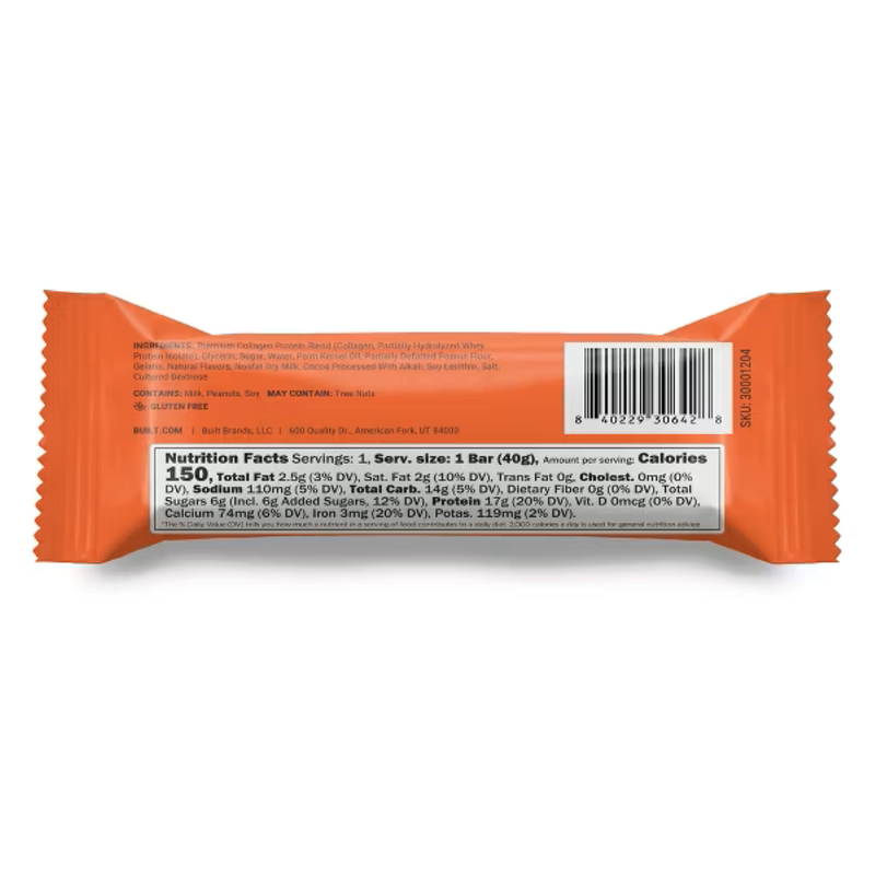 BUILT Puff Peanut Butter Puff Cup, 1.41 oz