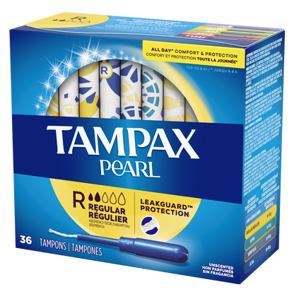 Tampax Pearl Regular Tampons 36 Ct