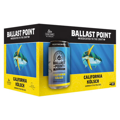 Ballast Point California Kolsch Pale Ale 6pk 12oz Can 5.2% ABV