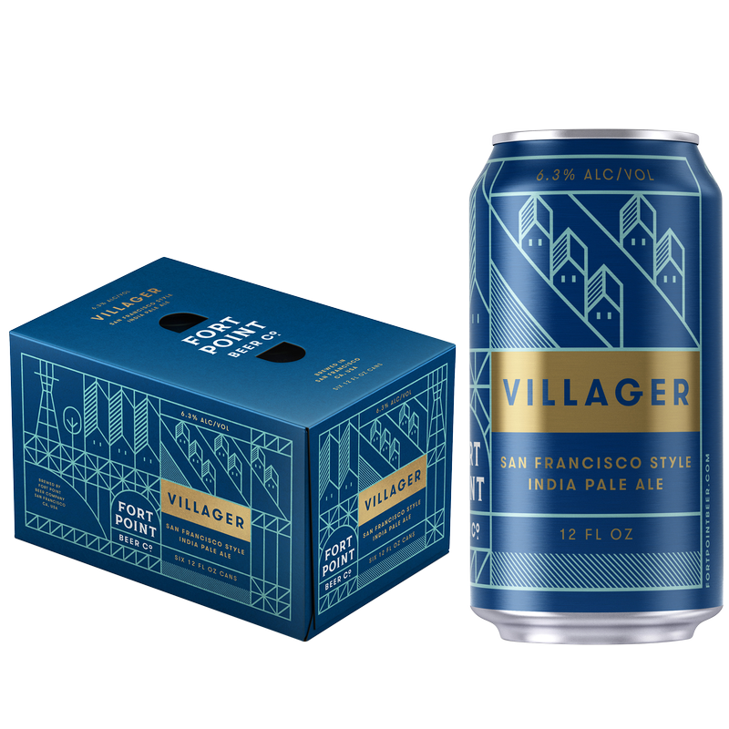 Fort Point Villager IPA 6pk 12oz Can - Fort Point – BevMo!