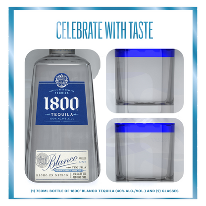 1800 Tequila Blanco Gift Set