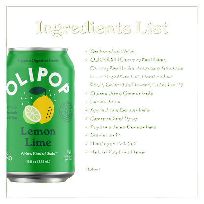 Olipop Lemon Lime 12oz Can