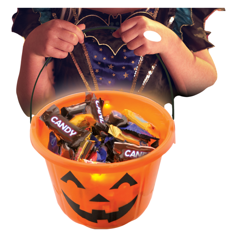 Halloween Light Up Treat Bucket