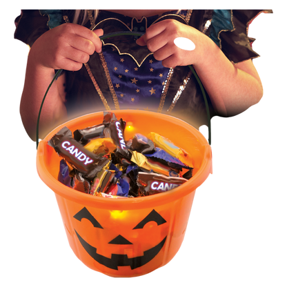 Halloween Light Up Treat Bucket
