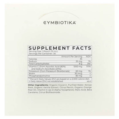 Cymbiotika Liposomal Vitamin C Box, 30ct