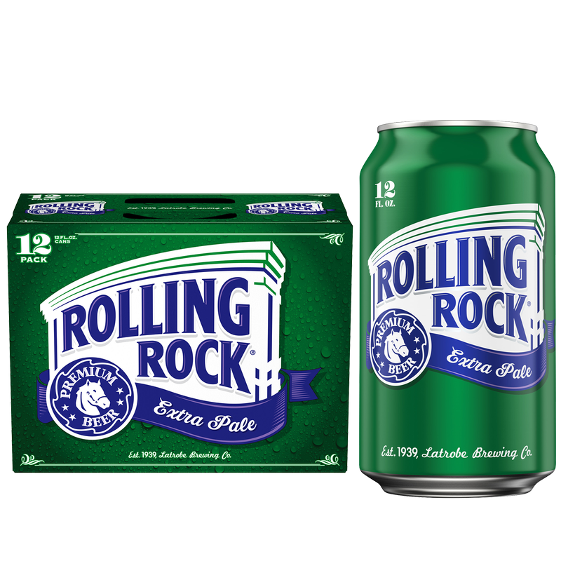 Rolling Rock 12pk 12oz Can 4.4% ABV - Rolling Rock – BevMo!
