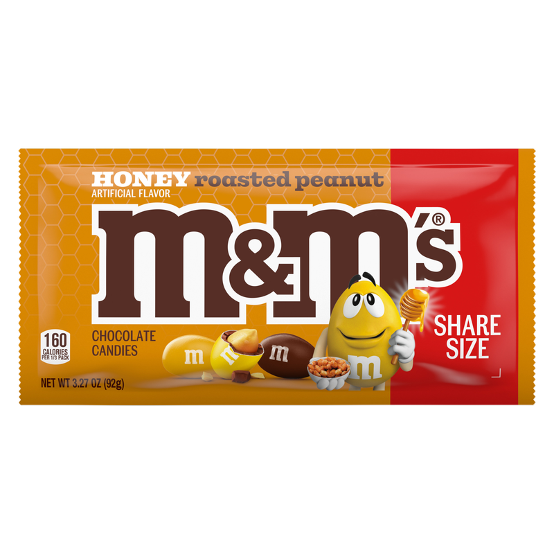 M&M'S Honey Roasted Peanut Chocolate Candy,  3.27 oz