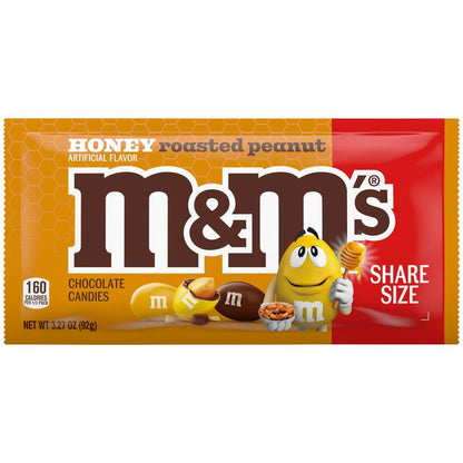 M&M'S Honey Roasted Peanut Chocolate Candy,  3.27 oz
