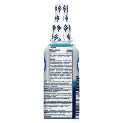 Vicks VapoCool Sore Throat Spray, Benzocaine & Menthol, Over-the-Counter Medicine, Winterfrost, 6 Oz