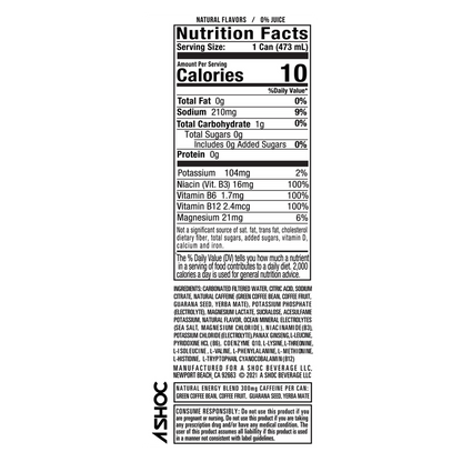 ASHOC Orange Freeze 16oz - Adrenaline Shoc – BevMo!