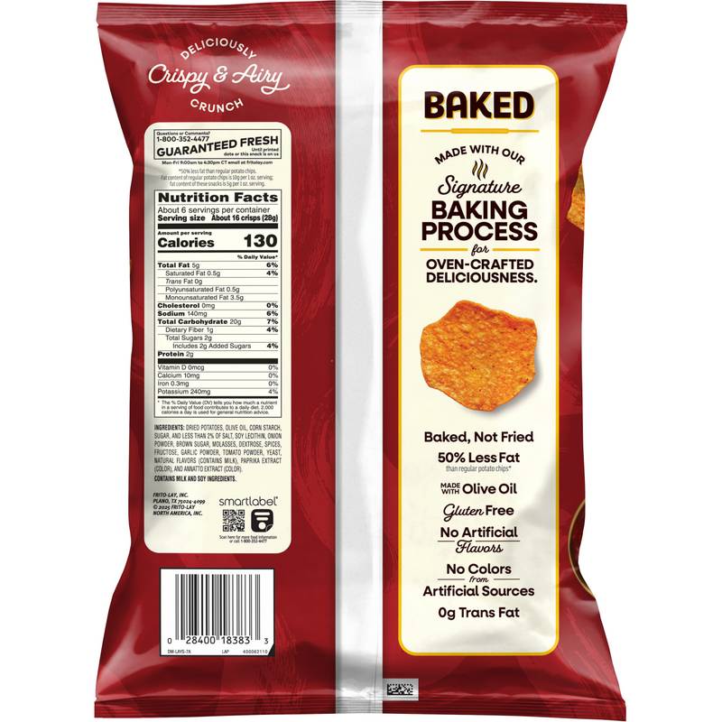 Lay's Baked Barbeque Potato Chips 6.25oz