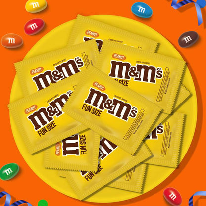 M&M Peanut Milk Chocolate Candies Fun Size 10.57oz