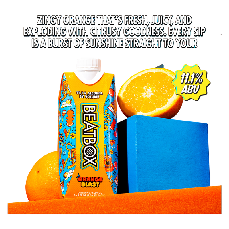 Beatbox Orange Blast 500ml 11.1% ABV Wine-Base