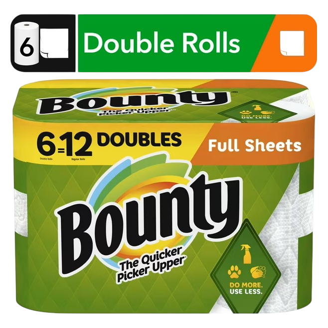 Bounty 6ct Full Sheet Paper Towels