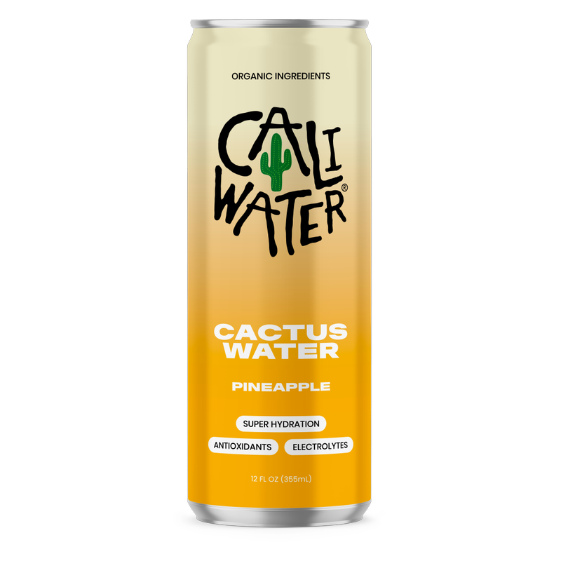 Caliwater Pineapple Cactus Water 12 oz can