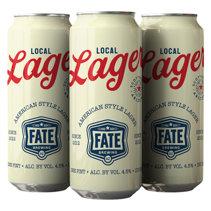 Fate Local Brewing Local Lager 4pk 16oz Can