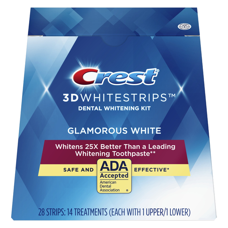 Crest 3DWhitestrips 1 Week Smile Transformation At-home Teeth Whitening Kit, 14 Treatments